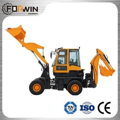 Front Loader with Backhoe 1.5ton Attachment Mini Compact Wheel Loader CE