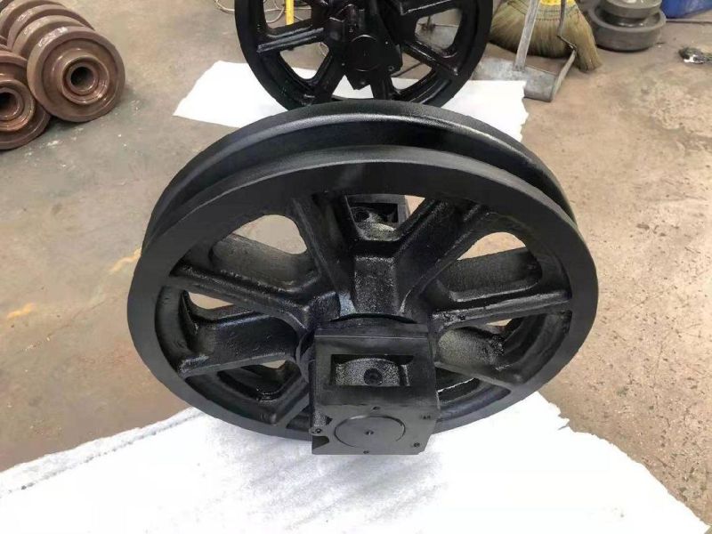 Ex15 PC30 PC40 PC50 PC60-6 PC100-5 Ex120-2 PC200 Sk200 Zx200 Js220 E320 PC300 9134478 9312918 Mini Excavator Front Idler Wheel