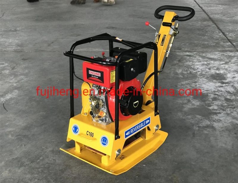 Diesel Engine Bidirectional Plate Compactor C160d (160kgs) with 30kn Impact Force