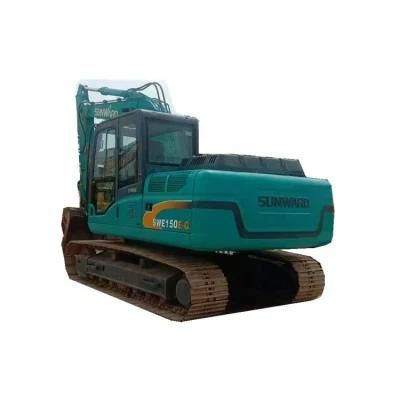 Weekly Big Discount Used Second Hand China Brand Big Excavator Sunward Swe150e Cheap Price Sale