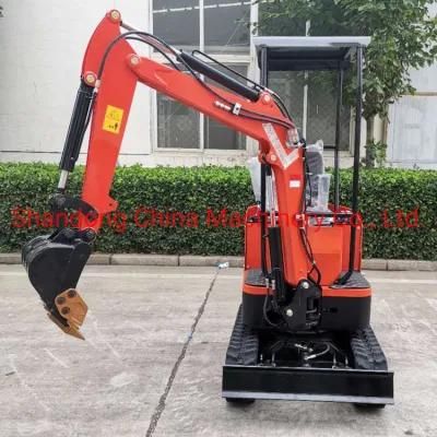 1ton Mini Crawler Excavator with Stone Breaker Hammer