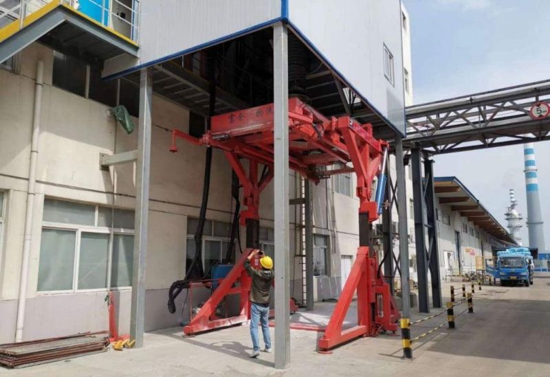 20FT Hydraulic Container Tilter for Loading Corn and Rice Grains Sale