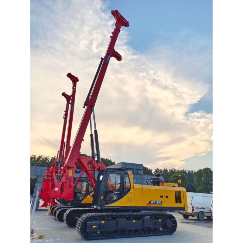 CE Approved Yuchai Ycr280d Gw600 Portable Water Well Drilling Rig with Air and Mud Pump