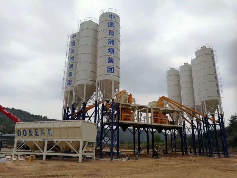 Factory Price 2hzs180 26m3/H Concrete Batching Mixing Plant Good Stability