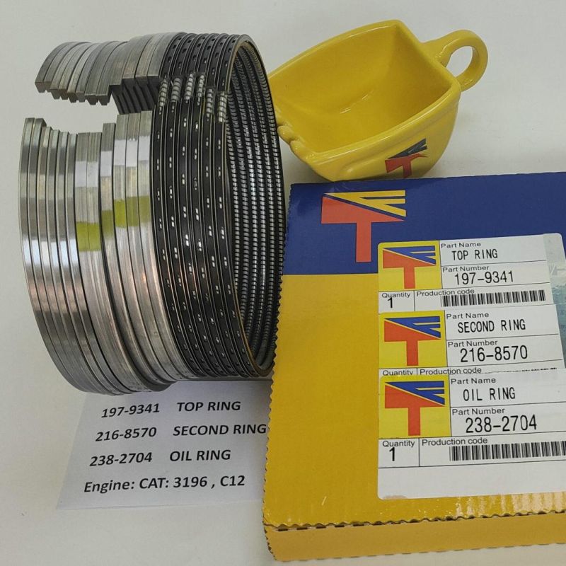 High Quality Diesel Engine Mechanical Parts Piston Ring 238-2704 216-8570 197-9341 for Excavator Engine C12 3196 Generator Set