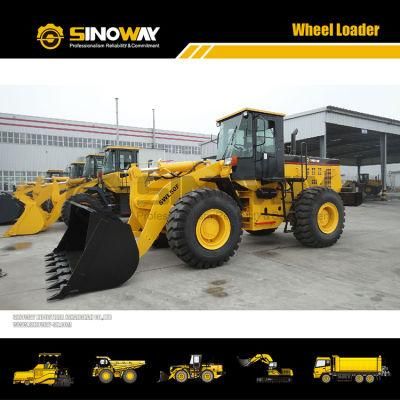 Sinoway Front End Wheel Loader 5t Shovel Loader in Stock