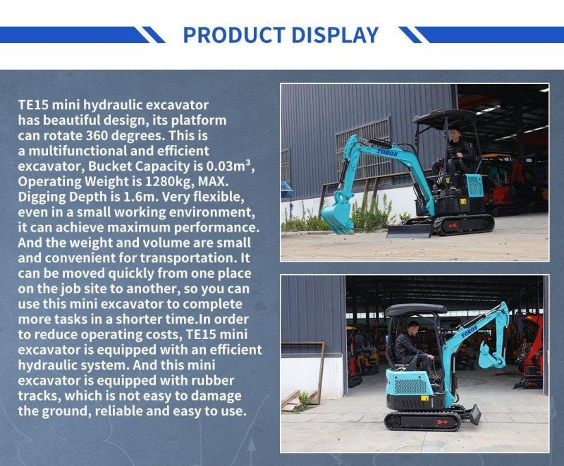 China 1.5 Tonne Digger Mini Excavator for Sale in Japan