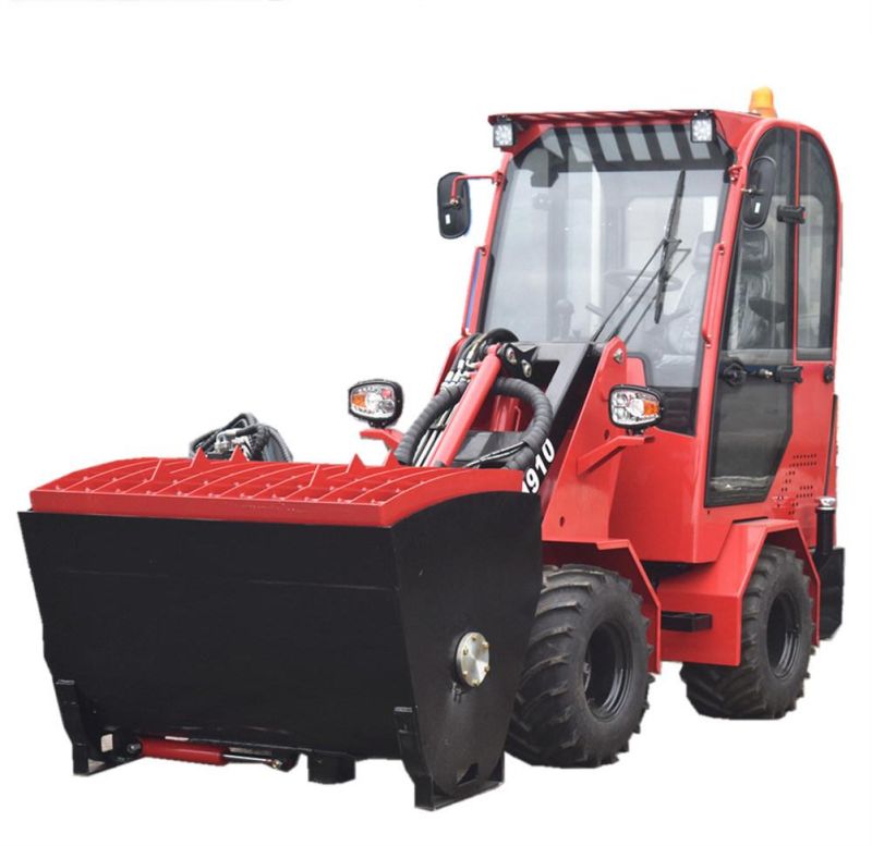 Chinese Wheel Loaders 1000kg Loading Capacity Mini Front Grapple Forklift Loaders for Sale