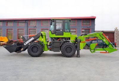 Mini Skid Steer Wheel Loader, Telescopic Wheel Loader Backhoe