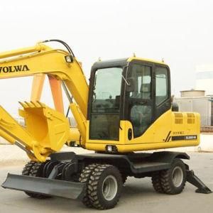 7.6ton Construction Equipment Hydraulic Mini Wheel Excavators