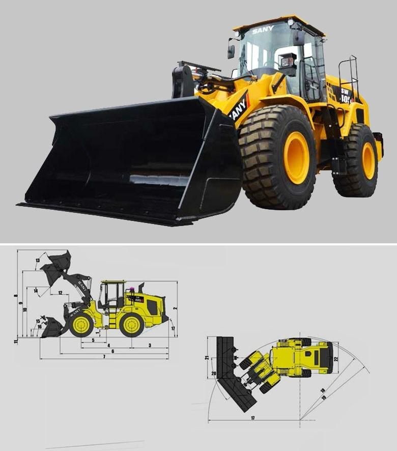 SANY SW405K 5Tons China Medium Sized Front End Wheel Loader Price for Sale