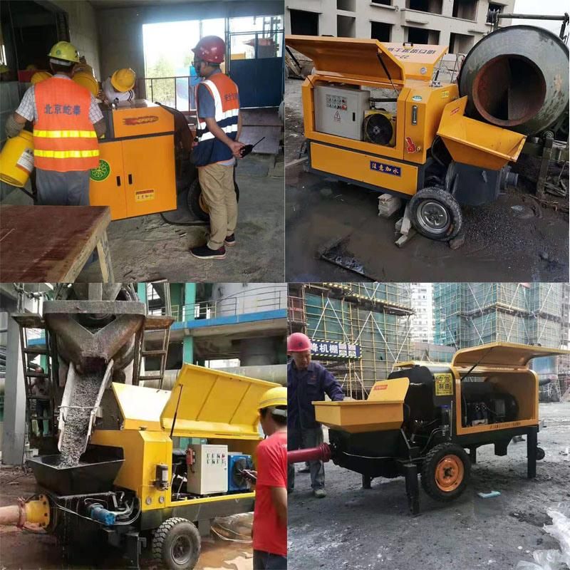 Small Concrete Delivery Pump with Electric and Diesel Power