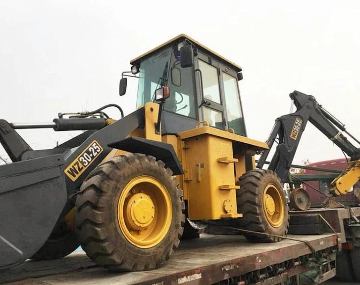 Made in China Brand New Backhole Wheel Loader Wz30-25 Mini Tractor Backhoe Loader with Cheap Price