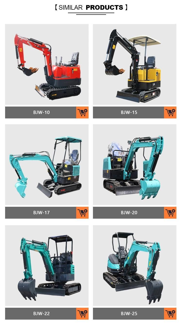 Tide Zero Tail Excavator, 0.8-2.5t Mini Excavator, Proud Made in China Excavator, Small-Scale Excavator, Extensiable Base, Swing Boom, Flexible Digger