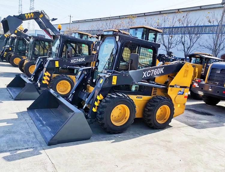 Xuzhou Factory Xc740K Mini Skid Steer Loaders with Attachment