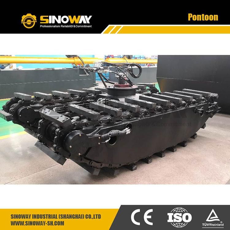 New Steel Floating Tank Pontoon Chassis for Hydraulic Amphibious Excavator