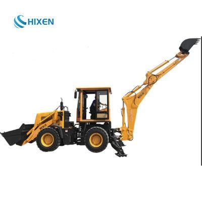 Wz10-10 Rated Load 1000kg Multifunctional Hydraulic Backhoe Loader for Agriculture/Construction/Garden/Landscaping