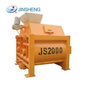 China Factory Supply Twin Shaft Js2000 Concrete Mixer Machine