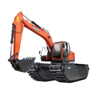 China Hot Selling Doosan Dx300 Hydraulic Swamp Buggy with Long Reach Boom Stick for Digging in Marshy and Swampy Areas