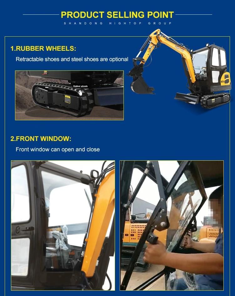 Popular 1800kg Mini Excavtor with EPA Kubota Enigne to Canada Market