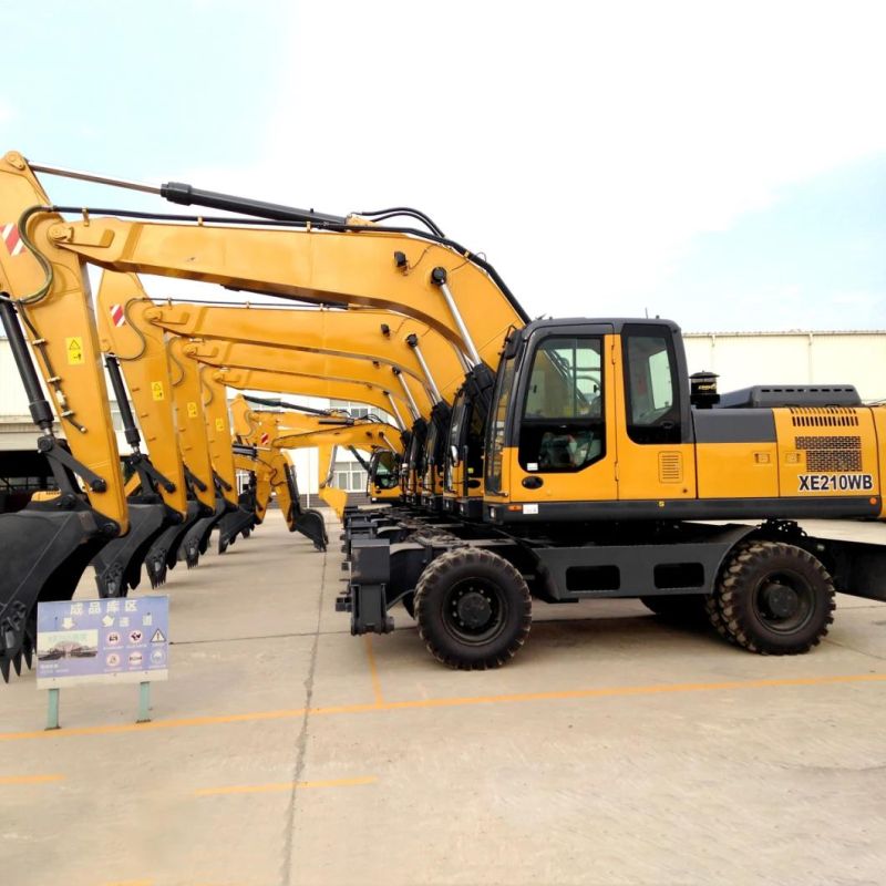 21 Ton Hydraulic Digger Excavator Xe210wb Wheeled Excavator