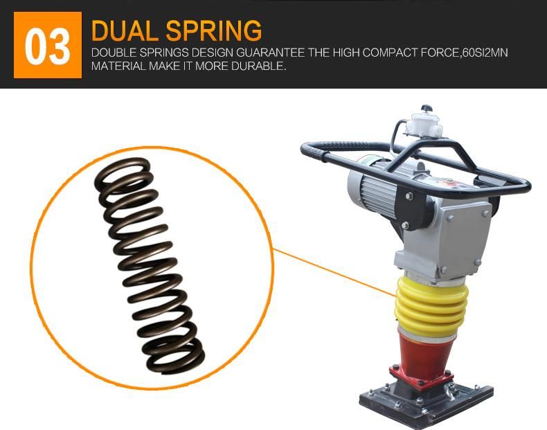 Electric Tamping Rammer Hcd110 Earth Rammer Vibratory Rammer