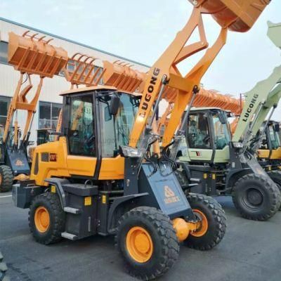 Zl18 0.9m3 Backhoe Loader Lugong Machine Mini Wheel Loader