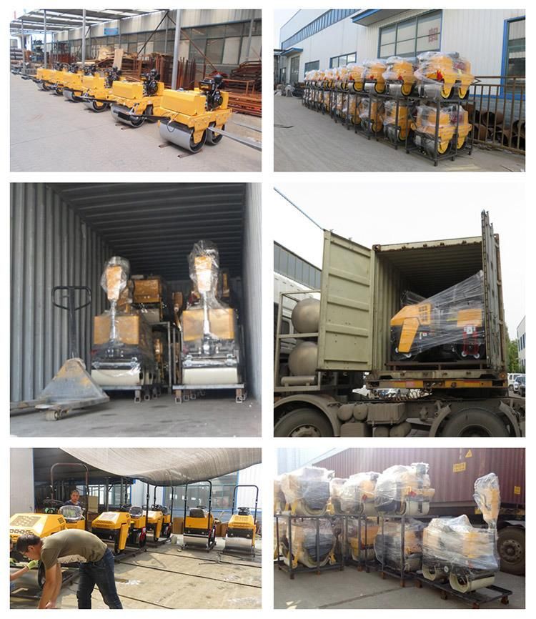 Ride on Hydraulic Double Drum Road Roller Compactor Fyl-860