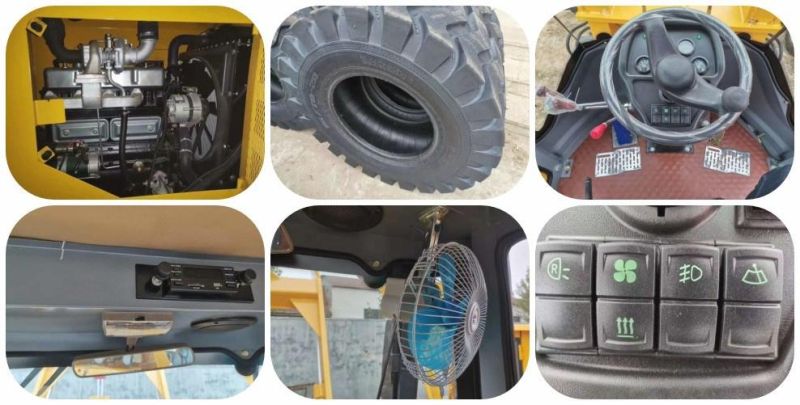 Chinese High Efficient Wz30-25 Backhoe Loader with Pallet Fork
