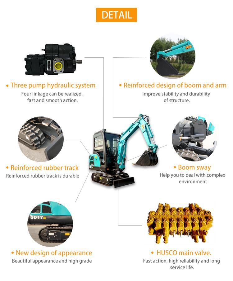 Cheap New Product Versatility Digging Mini Crawler Excavator