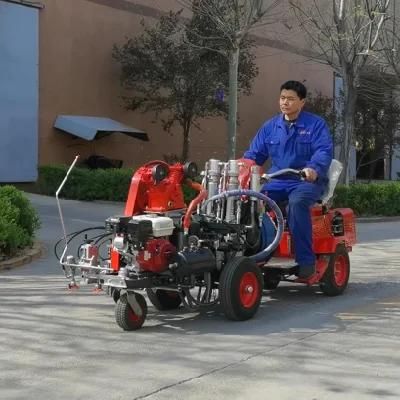 Cold Paint Spraying Road Line Striper with Hydraulic Line Driver