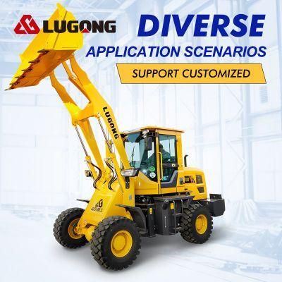 Lugong Hot Sale RC Hydraulic Machinery 65HP Payloader Mini/Small Bucket Wheel Loader for Gardening Mining Farming