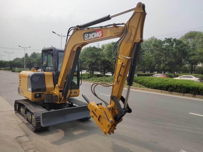 Oriemac Construction Machinery Official Xe60d 6ton Mini Digger Hydraulic Crawler Excavator with Hammer