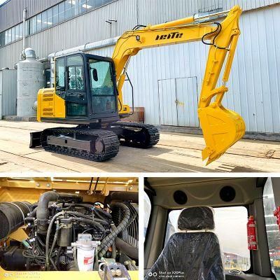 Leite Official Manufacturer Hydraulic Cheap China Chinese Made 8 Ton Micro Crawler Excavator Price for Sale