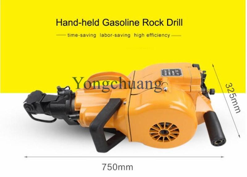 Handheld Yn27 Internal Combustion Rock Drill with Gasoline Engine Power