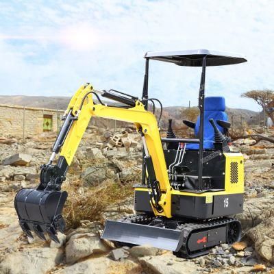 1.5 Ton Mini Crawler Excavator for Malaysia, with Hydraulic 360 Degree Rotation