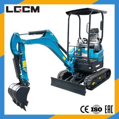 Lgcm 1.7ton Crawler Rubber Tracked Hydraulic Mini Excavator