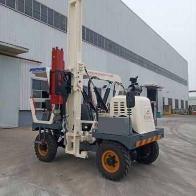 Guardrail Construction Pile Driver Machine with Hydraulic Hammer