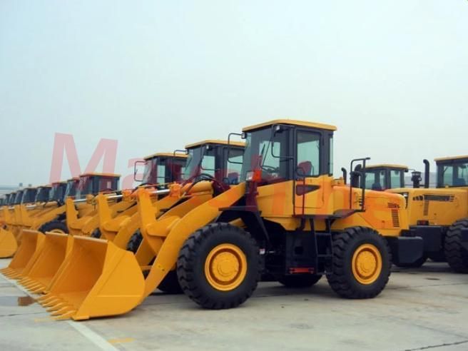 Cheap Price 3ton/4ton/5ton/6ton/7ton/8ton Medium Size Front End Wheel Loader with A/C, 3cbm Bucket Capacity or Fork Concrete Mixer