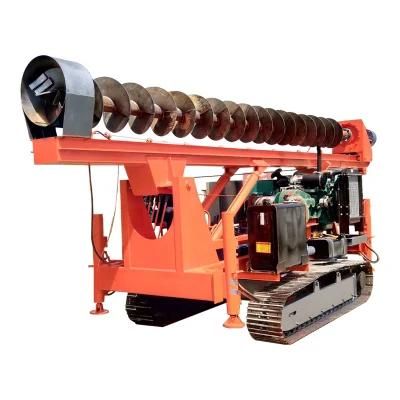 High Effective Hydraulic Spiral Ground Screw Machine Pile Driver