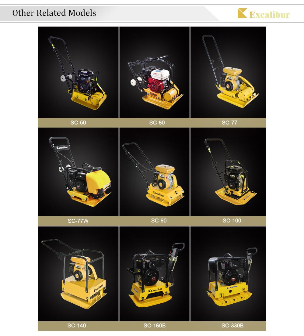Hot Sell S186f 10HP Reversible Plate Compactor with Electric Start