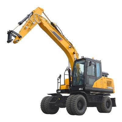 14 Ton Wheel Excavator Price Floating Excavator Rock Drill Excavator Sy155W