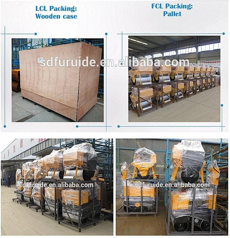 Double Drum Roller Compactor Single Drum Asphalt Roller for Sale Fyl-890