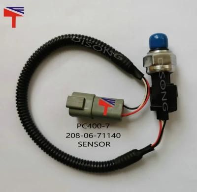 Good Quality Excavator Main Valve Pressure Switch Sensor for PC400-7 Number 208-06-71140