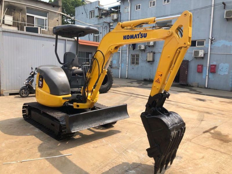 Open Cab 3t Mini Komatsu Crawler Excavator Komatsu PC30mr PC30 Digger