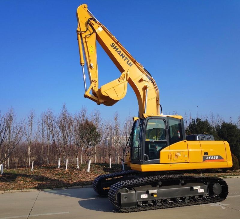 New Hydraulic Crawler Excavator Shantui 22 Ton Digger Excavator Se220