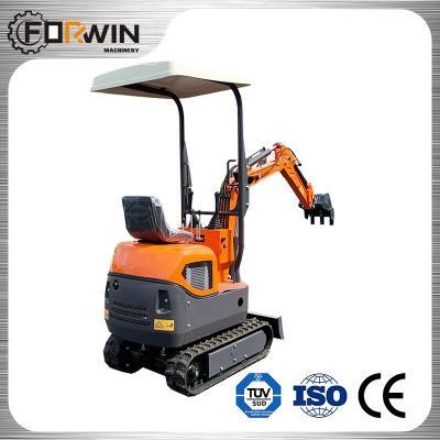 CE ISO TUV China Small Hydraulic Excavators Mini Excavator 1ton Cheap Price for Mini Excavator
