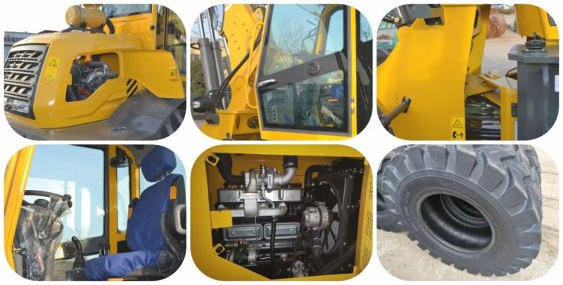 Ce Telescopic Zl960 Mini Long Boom Loader 2500kg Wheel Front Loader for Sale