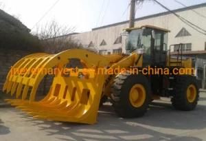 China Factory 5ton Front End Grass Grab Wheel Loader for Sale