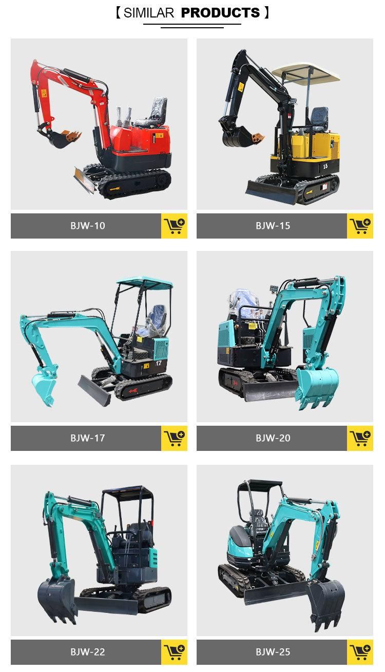 1000kg Small Excavator Mini Diggers Mini Soil Digger Sale with Low Price